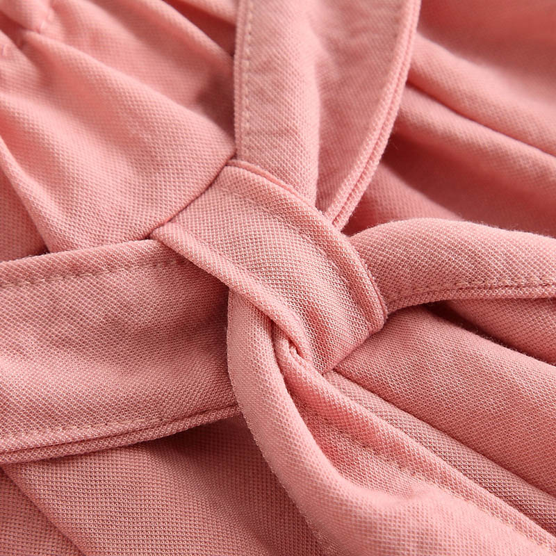 Meisjes Broek Effen Kleur Strik Taille Zakken Shorts Voor De Zomer