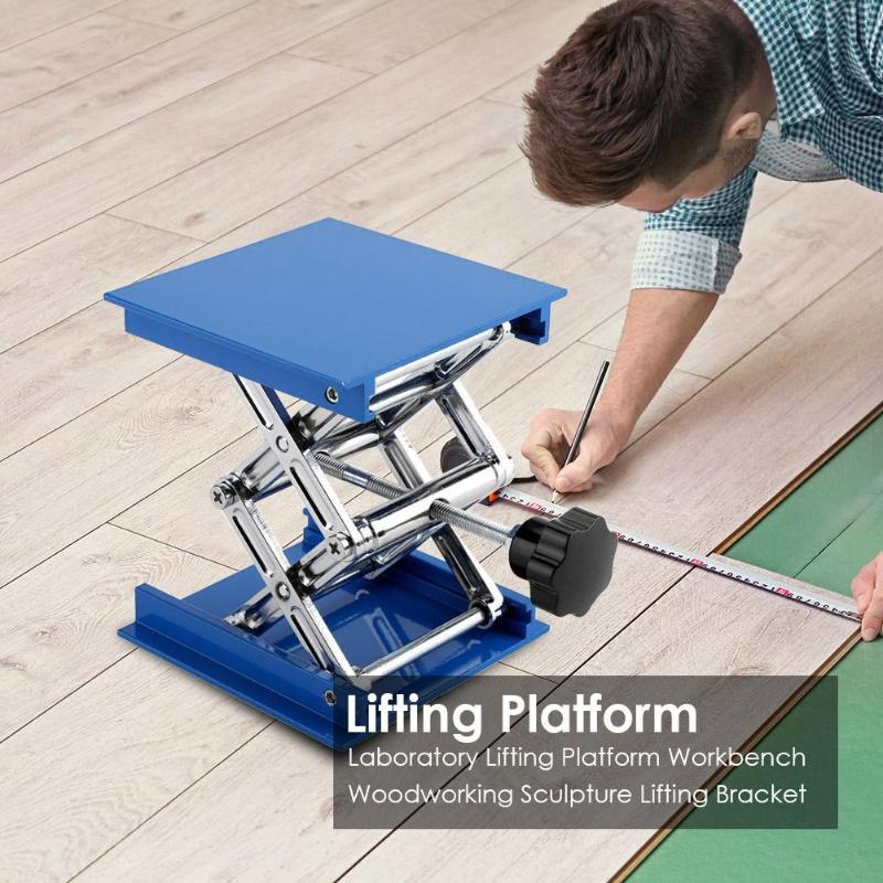 Laboratory Lifting Platform Workbench Woodworking Sculpture Lifting Bracket 100*100*160mm Woodworking Lifting Column Frame