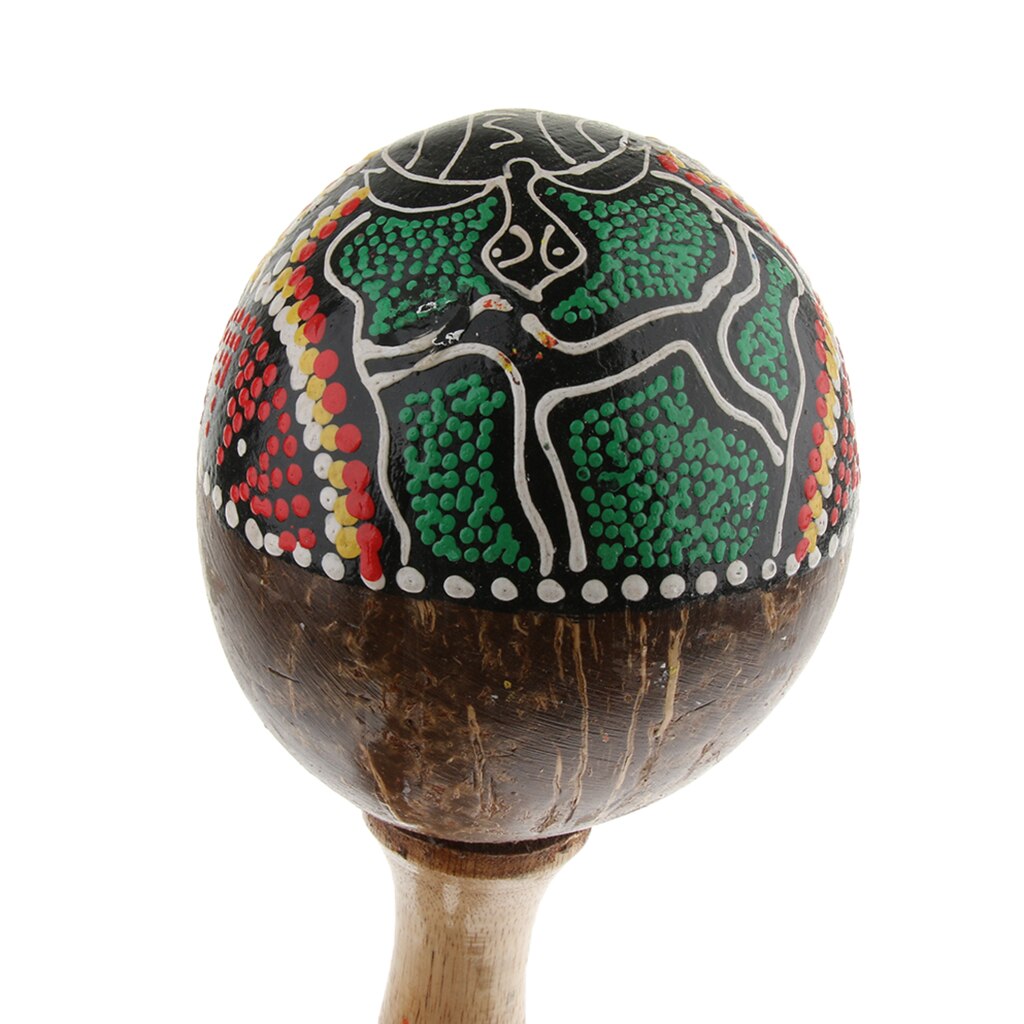 Coconut Shell Maraca Hand Shaker for Party Band KTV Performance Parts