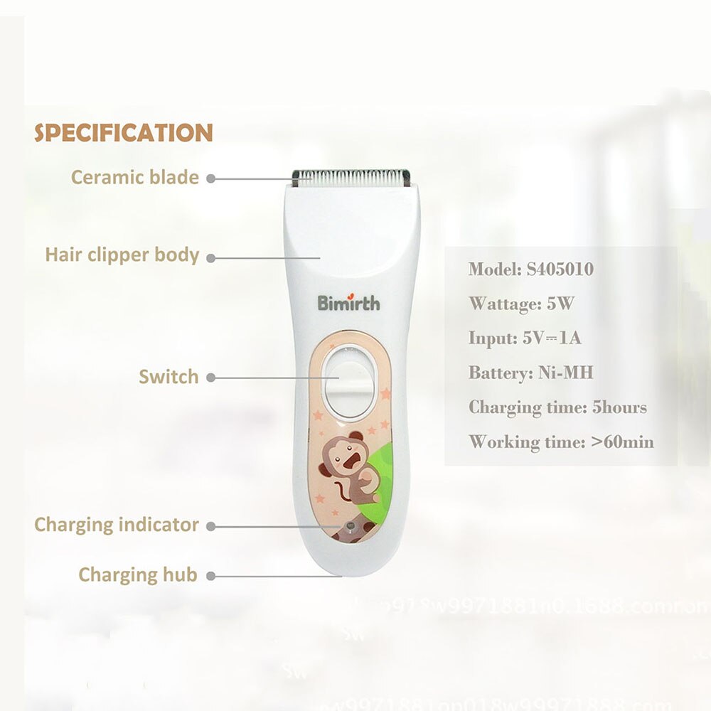 Hair clippers children's hair clippers baby hair cutting ultra-quiet body wash electric clippers USB rechargeable waterproof