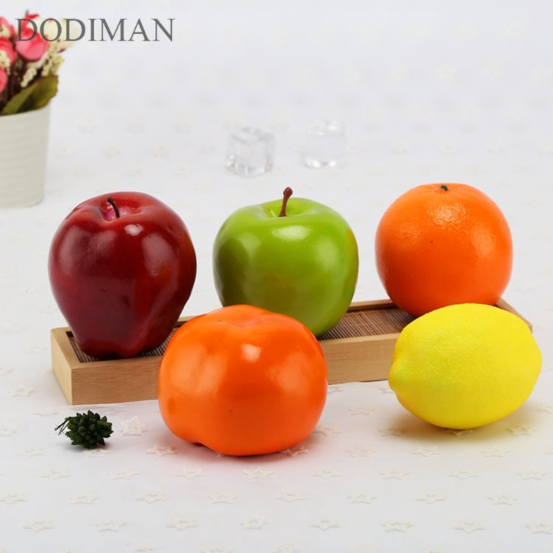 Simulation frugt model skum persimmon fotografering rekvisitter hjem jul indretning tilbehør vindue display møbler