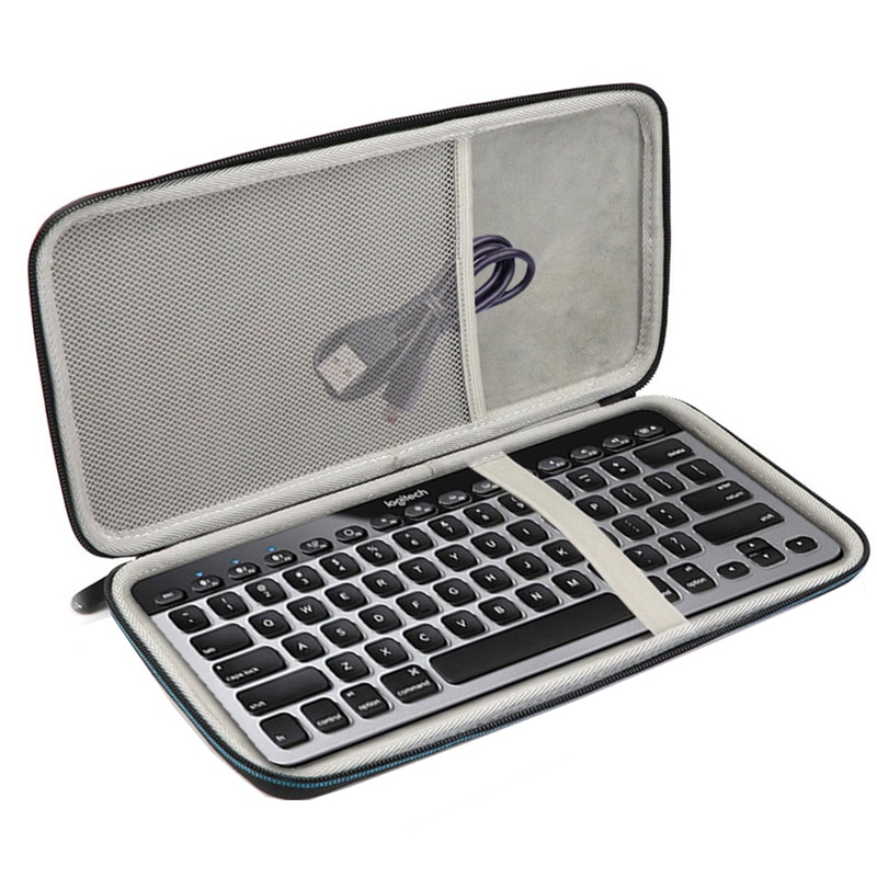 Nyeste hårde vandtætte rejseopbevaringsdæksel taske til logitech  k810 920-004292 k811 920-004161 bluetooth-tastatur