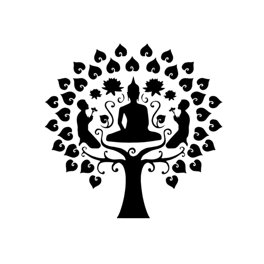 Removable Buddha Wall Sticker Wall Decal Sticker Art Mural Home Decor DIY Non-Toxic Buddha Wall Sticker Wallpaper Poster