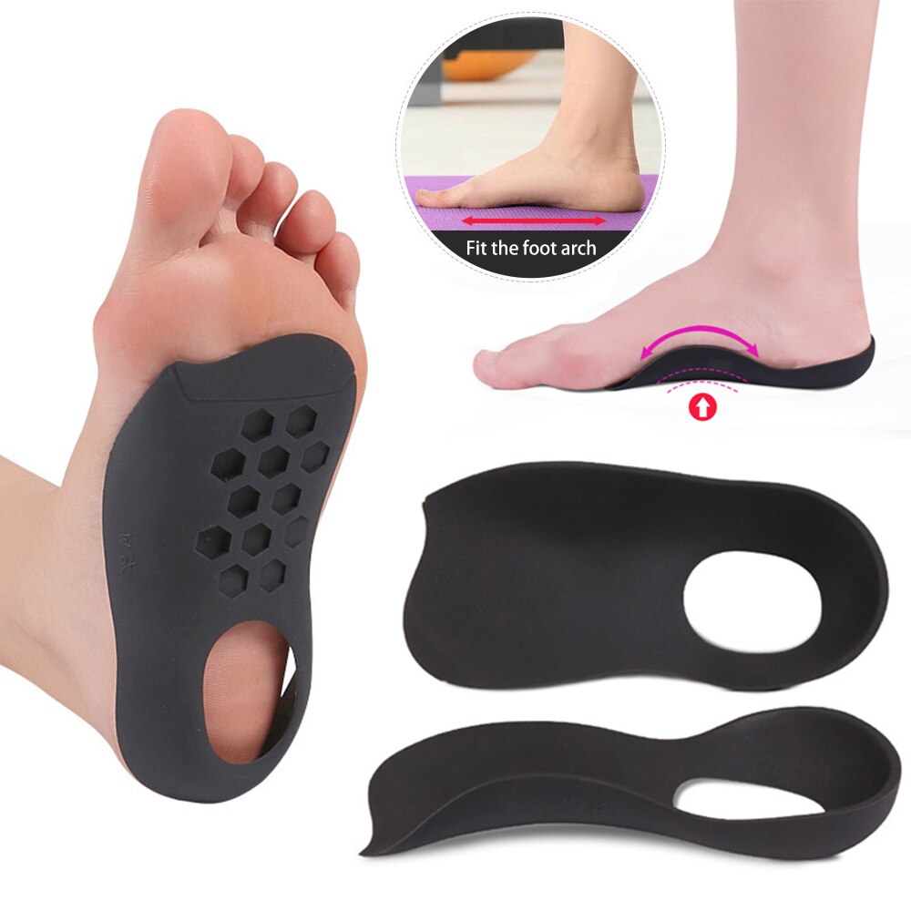 1Pair Flat Foot Orthopedic Insole Plantar Fascia Arch Support Collapse Orthosis Foot protection Outdoor Tool