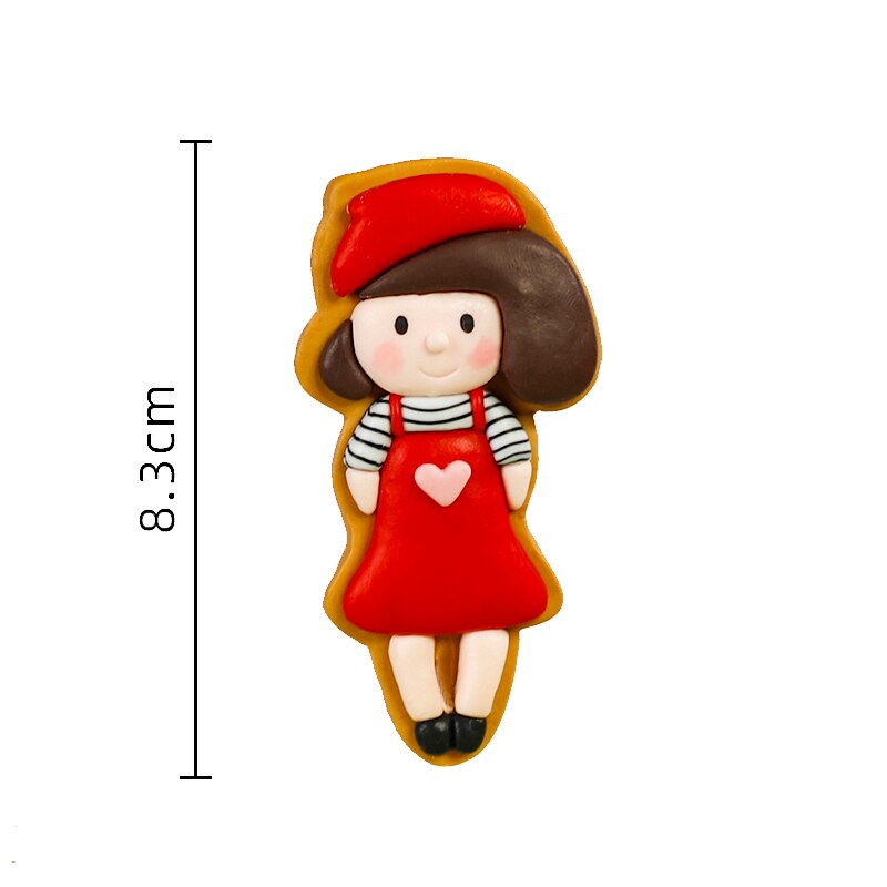 Princess Girl Happy Birthday Cake Topper Soft pottery Tree Insert Decor Apple tree Mushroom Cabin Baking Cakes Decoration: 3