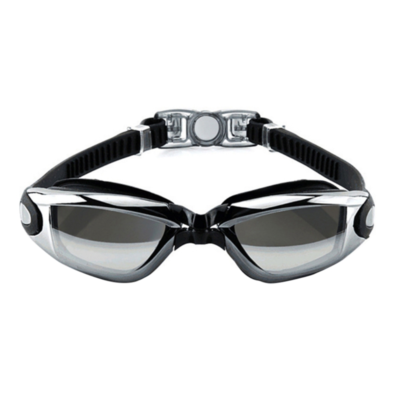 Galvaniseren anti-fog zwembril siliconen waterdicht UV zwembril Siamese siliconen mannen vrouwen zwembril