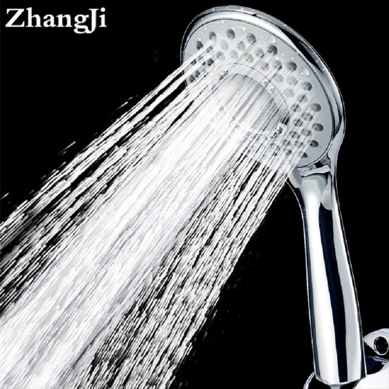 ZhangJi 3 Modi Water Saving Bad Douche Nozzle Druk Boost Douchekop Cyclus 10.8cm Makkelijk Schoon Regendouchekop