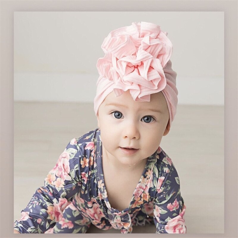 Turbante superelástico para bebé, sombrero fino para niña recién nacida, gorros con lazo de flores para niño pequeño, gorros para bebé , novedad para verano