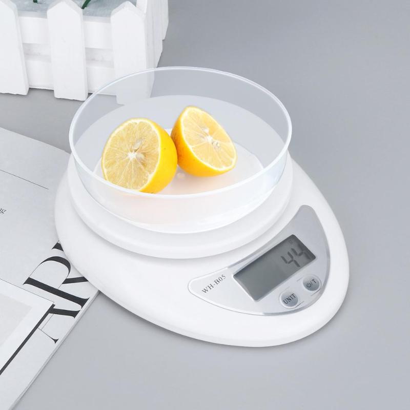 Báscula Digital portátil de 5kg y 1g con escalas romana electrónica LCD, báscula de cocina de 1kg y 0,1g, báscula Postal para alimentos, peso de medición