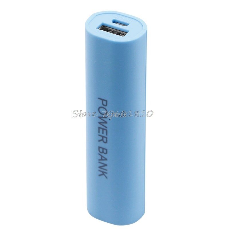 1 PC DIY USB 1 x 18650 Mobile Power Bank Case Charger Pack Box Battery Portable Whosale&amp: Blue