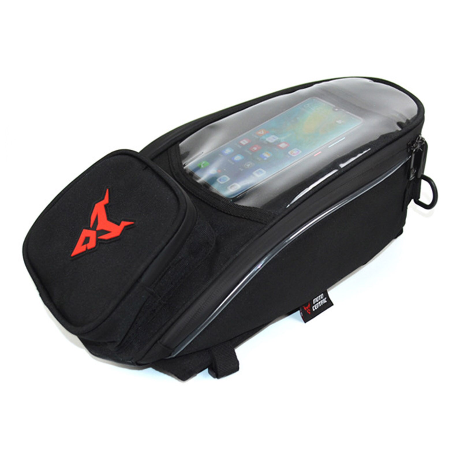 7Inch Touch Screen Motorcycle Riding Bag Fuel Tank Magnetic Bag Waterproof Motorcycle Mobile Phone Navigation Bag: Red