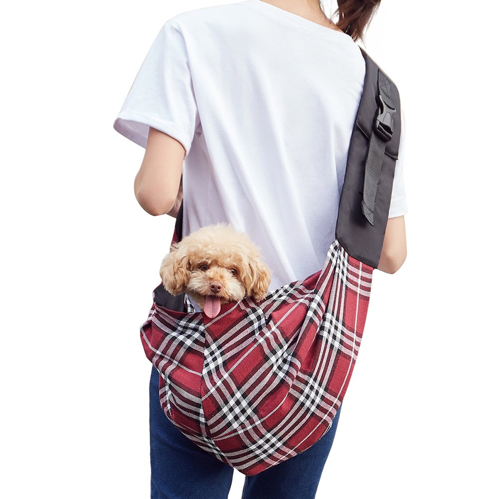 Kæledyr hund hund oxford bærertaske udendørs bærbar åndbar crossbody hvalpetaske slynge håndtaske til udendørs bærende kæledyr