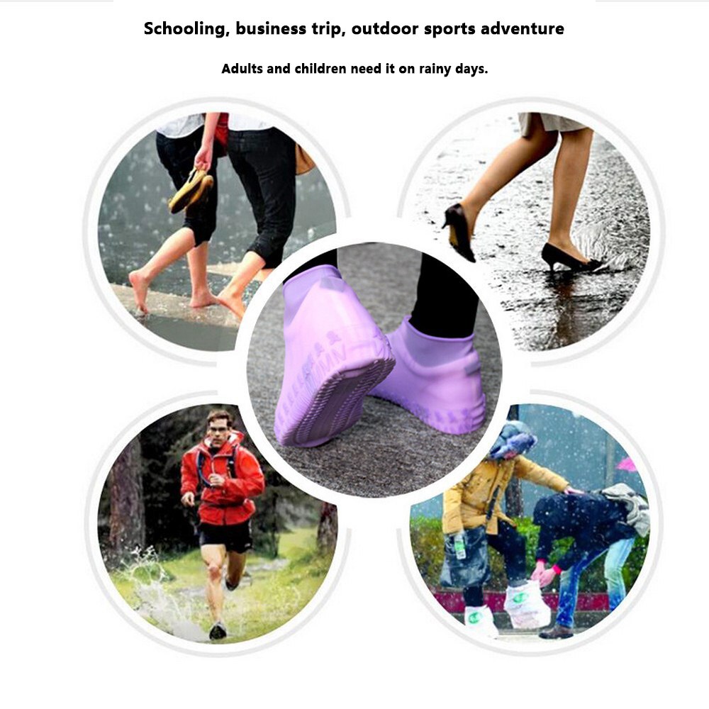 Regen Stiefel Abdeckung Wasserdichte Schuhe Abdeckung Silikon Regendicht Mehrweg Abdeckungen Gummi Slip-beständig Regen Boot Überschuhe Männer Frauen
