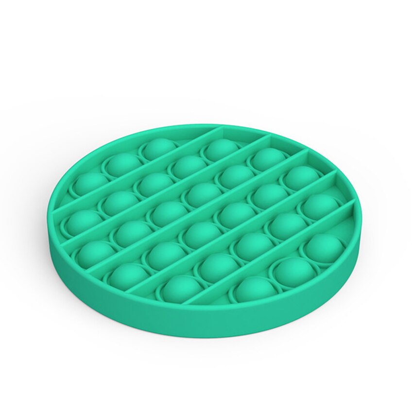 Pop Push Blase Zappeln Spielzeug Erwachsene Stress Relief Spielzeug Antistress PopIt Weiche Squishy Anti-Stress Lustige Sensorischen Benötigen spielzeug: Round-D