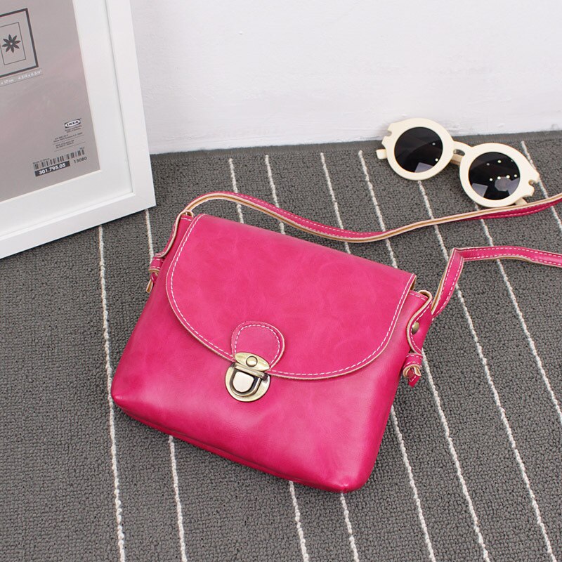 Vrouwen meisjes pu leren strips reistassen voor telefoon en sleutel dames handmatige meting portemonnee tas messenger satchel tas: Roze