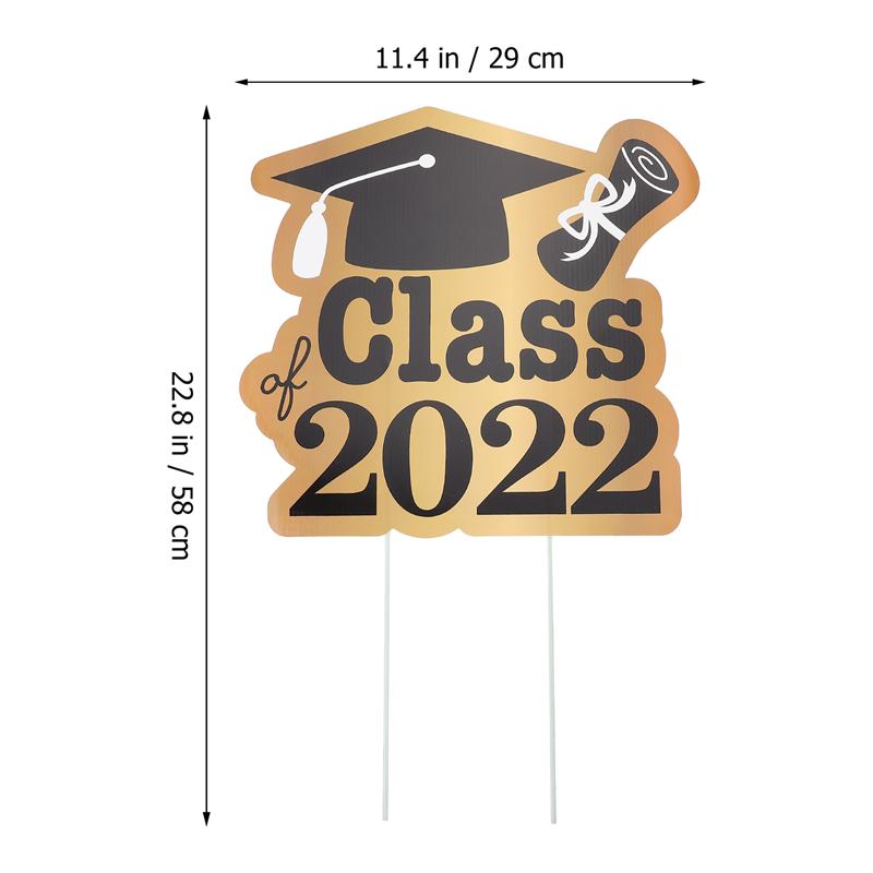 Graduation Yard Sign Decorations Outdoor Garden Graduation Yard Sign Decor: 1 piece A