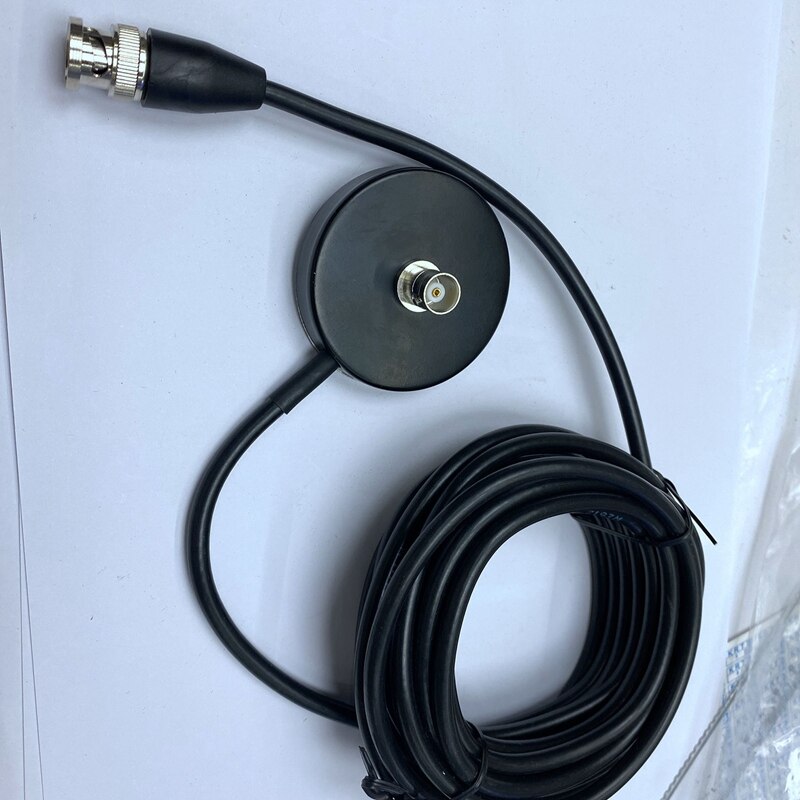 FULL-Magnet Antenna Mount 5M Feeder Cable with BNC Connector for Car Mobile Transceiver Car Antenna