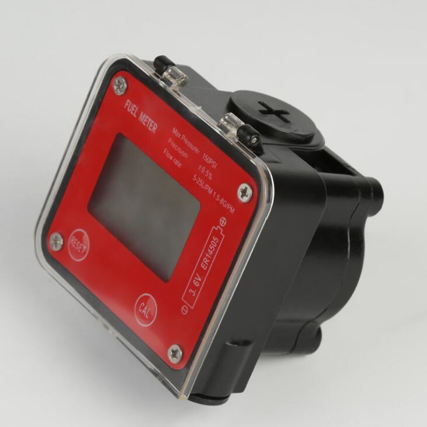 DN20 DN15 Oval Gear Digital Fuel Flowmeter 1.5-8G/PM, 0.5% High Precision, Electronic Liquid Flow Meter for Diesel Gasoline