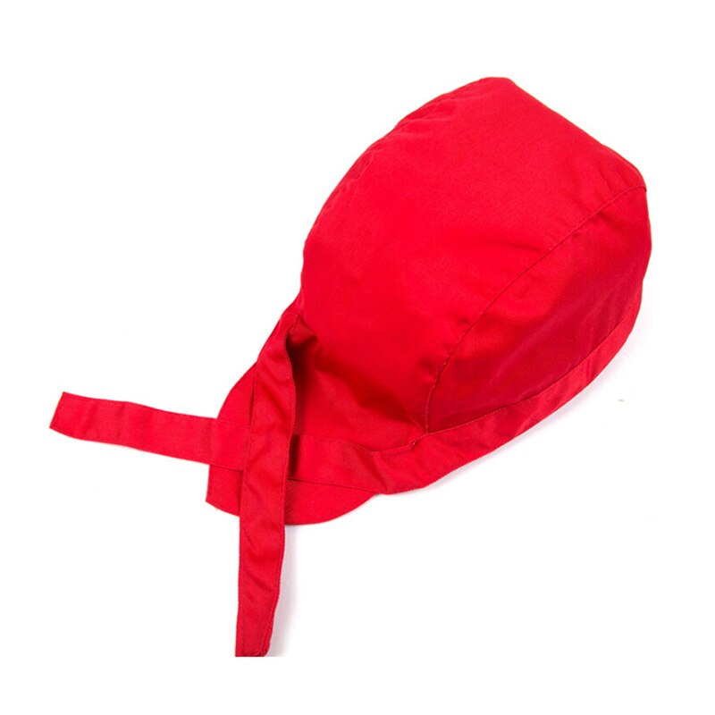 Pirat hat kokke tjener hat hotel restaurant kantine bageri madlavning kasketter komfur arbejdstøj uniform kokke hat: Rød
