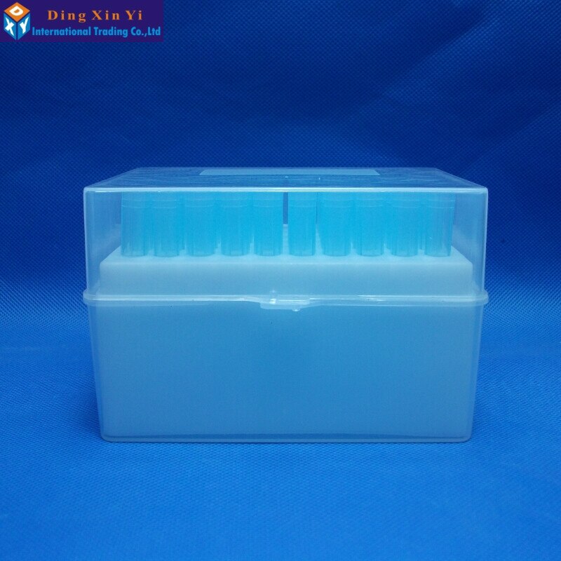 Plastic Pipet Doos 60Vents Doos + 60Pcs 1000ul Blauwe Pipet Tips Voor Dragonlab Pipetten