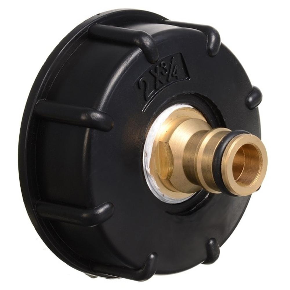 IBC Tank Adapter S60X6 3/4" Garden Hose Faucet Water Tank Hose Connector Tap Replacement Connector Fitting Valve Garden Supplies