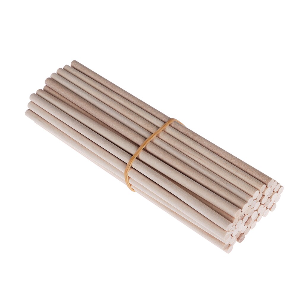 25/50Pcs 0.15cm Maple Round Wooden Rods Sticks Premium Durable Wooden Dowel for DIY Crafts Building Model DIY Food Craft