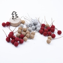 10/30 stk kunstige pe kirsebær frugter bryllup dekorative blomster krans scrapbog julepynt til hjemmet gør-det-selv-boks