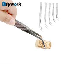 DIYWORK Elleboog Pincet Anti-statische Hand Tool Clear Clip Tool 12.5 cm/14 cm/16 cm/ 18 cm/20 cm Rvs