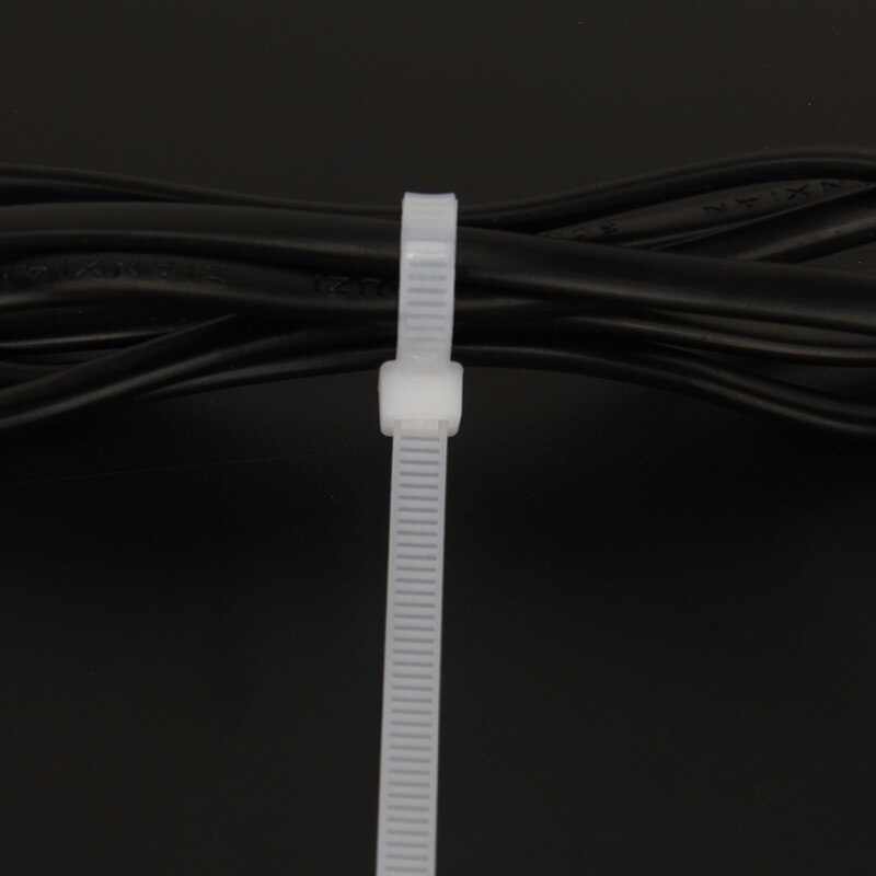 Plast nylon buntband 100 st 5 x 120 5 x 150 5 x 180 självlåsande rem dragkedja kabelklämma fast buntband 100 st