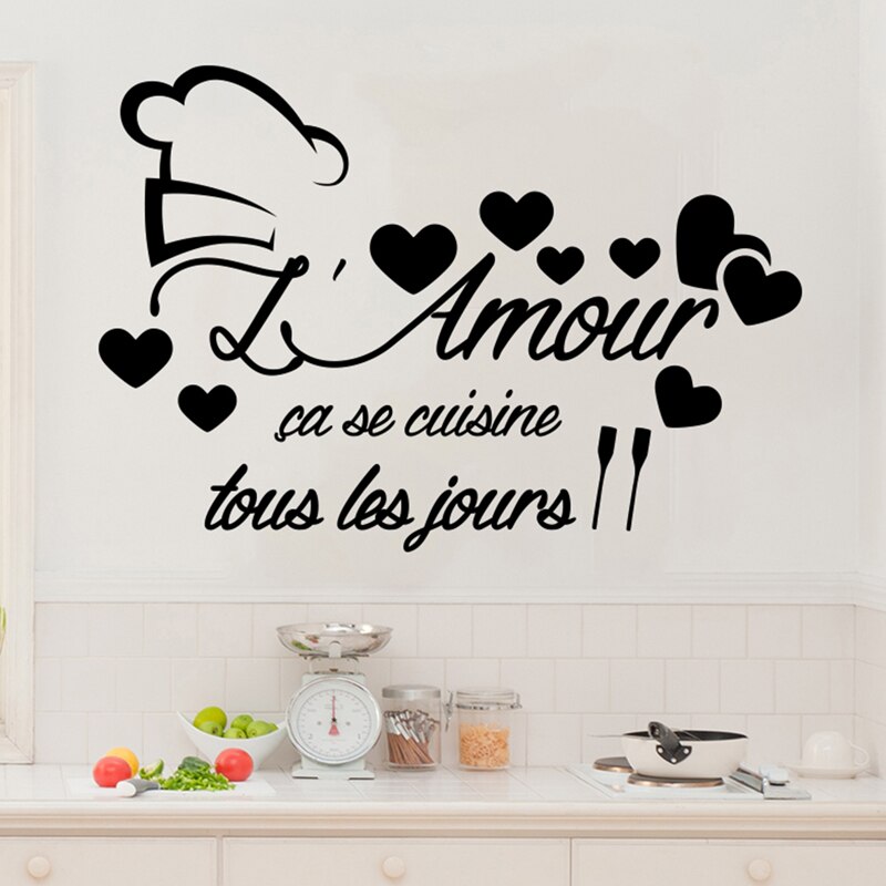 Franse Zinnen C'est Moi Le Chef Vinyl Muurstickers... – Vicedeal