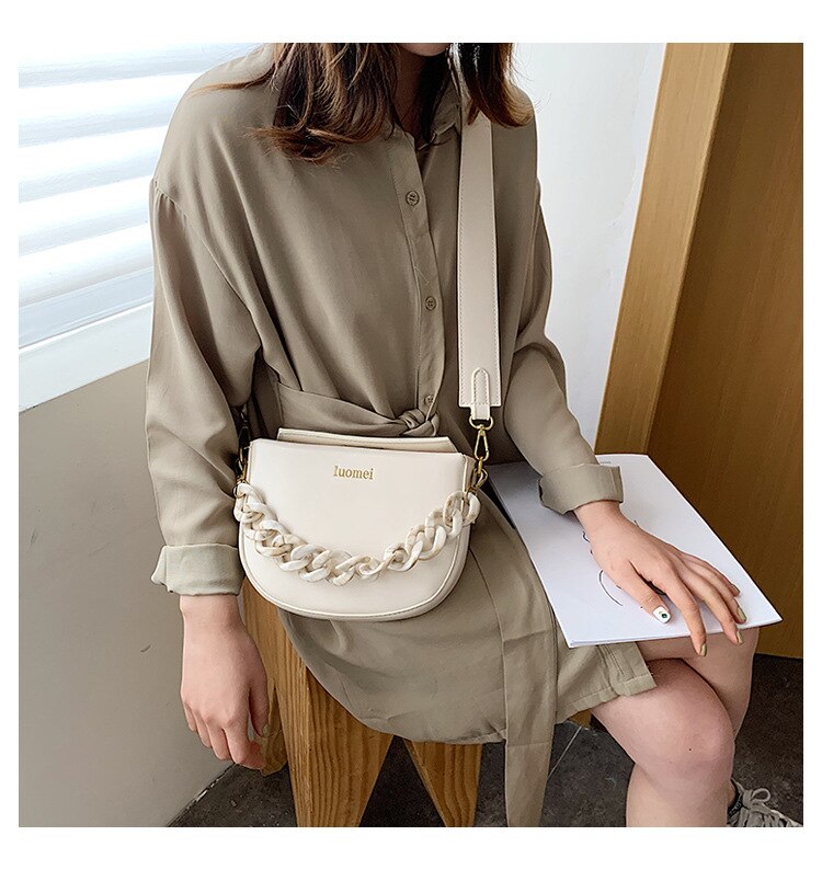 Female Messenger Bag Ladies Chain Shoulder Bag Small Square Bag Brand Women Handbag