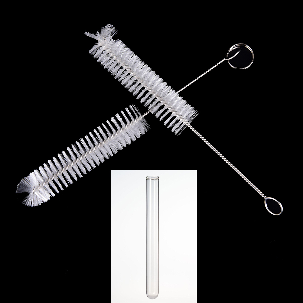 1pc Multi-Functional Feeding Bottle Straw Washing White Laboratory Supplies Chemistry Test Tube Glass Cleaning Brush