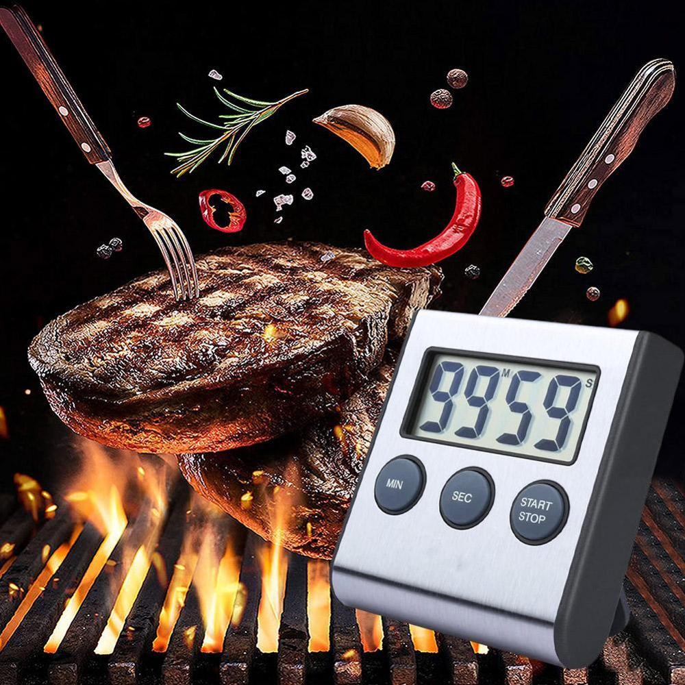 Kitchen Timer Digital Magnetic Digital Chronometer Digital Magnet Clock Count Screen Countdown Alarm LCD Stopwatch Cooking N8E5