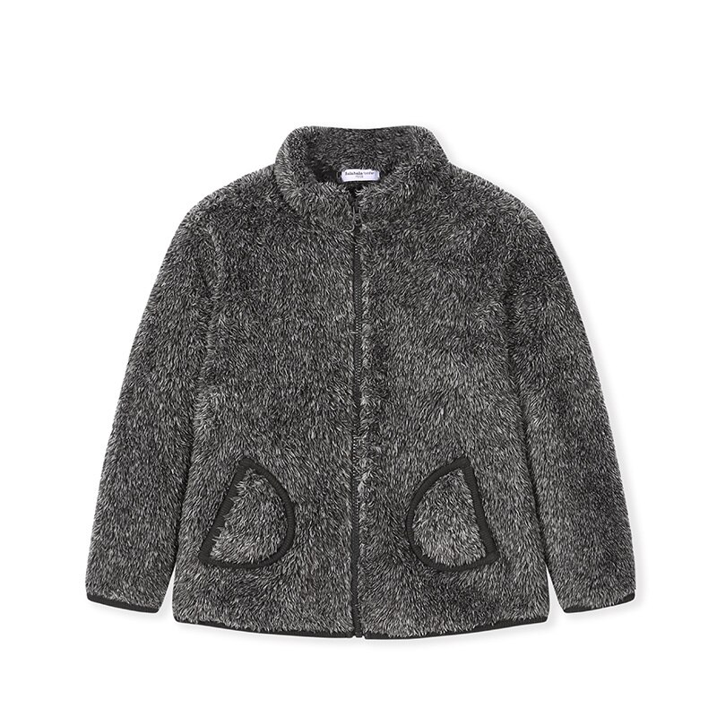 Vêtement d'extérieur pour filles automne et hiver nouvelle veste pour enfants vêtements polaire veste chaude décontractée marée: black / 4T