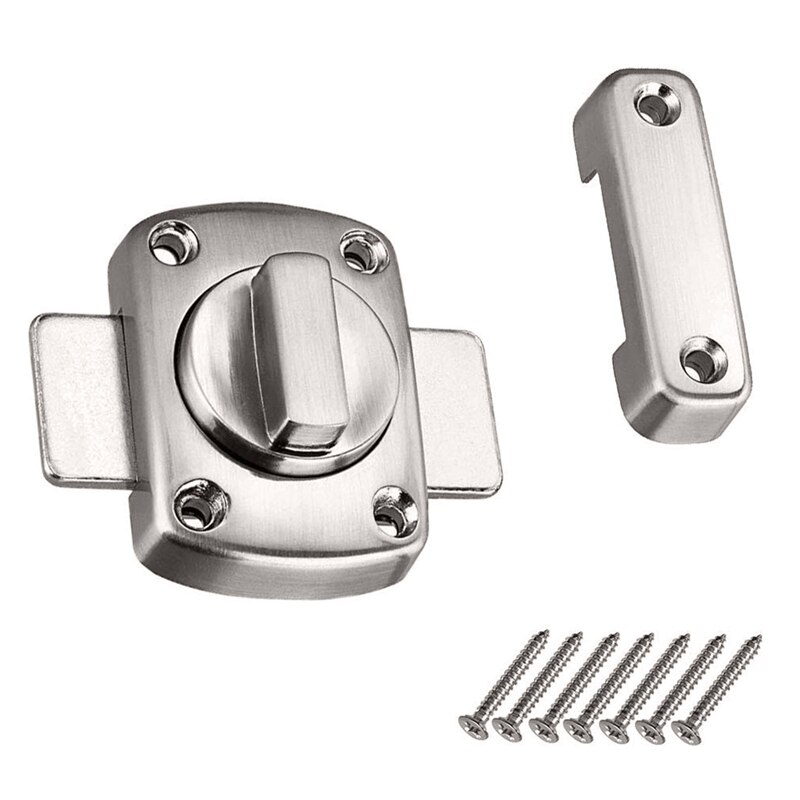 Latch Rotating Door Latch/Gate Latch/Night Latch/Door Latch/Latch Lock/Bathroom Door Latch/Stainless Steel Brushed Finish/Applic