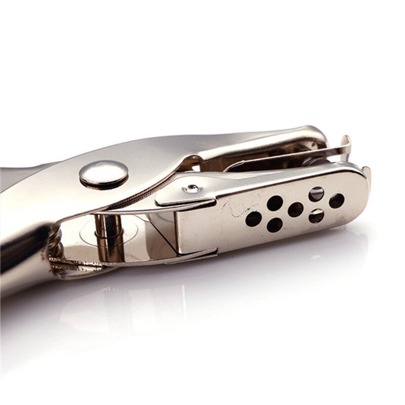 6mm- huls skolekontor rustfrit stål enkelt hul puncher hånd papir punch til scrapbooking kant