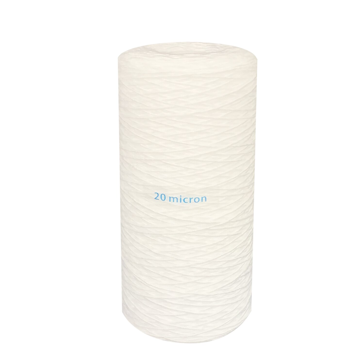 20 Micron Big Blue String Wound Sediment Water Filter 4.5" x 10" Whole House Replacement Cartridge