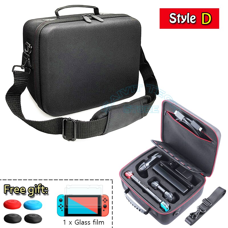 For Nintend Switch EVA Travel Bag NS Carrying Storage Case Cover Protector Hard Shell for Nintendo Switch Games Accessories: Style D