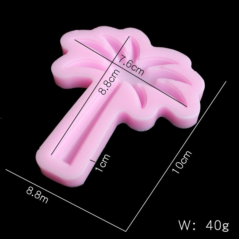 Drie stijlen van kokospalm siliconen mal DIY fondant, klei, gips, hars, kaars, zeep ambachten, decoratieve siliconen mal