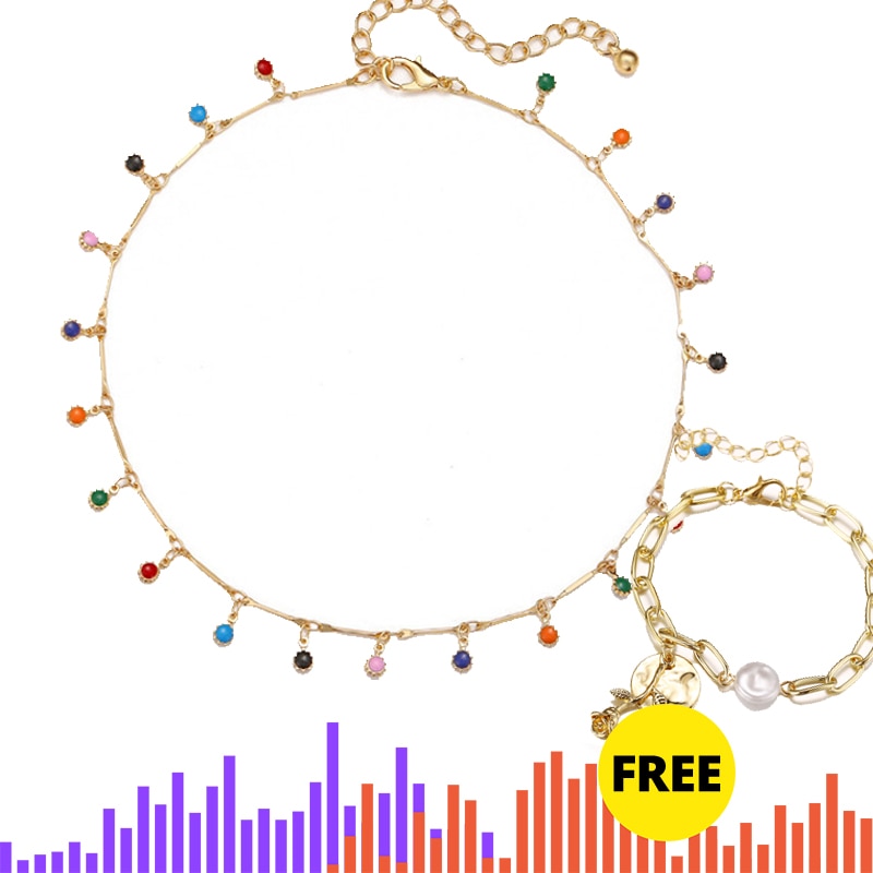 Punk Charm Chain Choker Necklace for Women Golden Miami Gold Thick Chain Link Choker Necklaces Female Jewelry