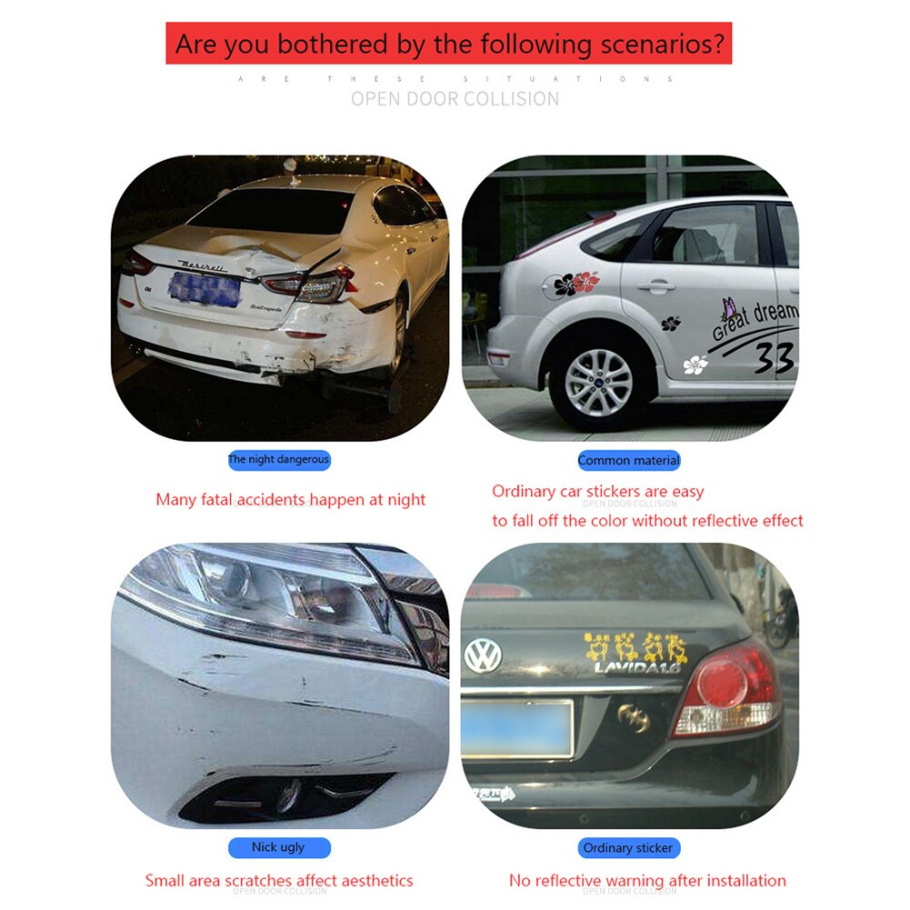 Reflecterende sticker voor auto's, striping tape, 35 " reflecterende strip voor buiten, waarschuwingssticker voor veiligheid, auto-accessoires