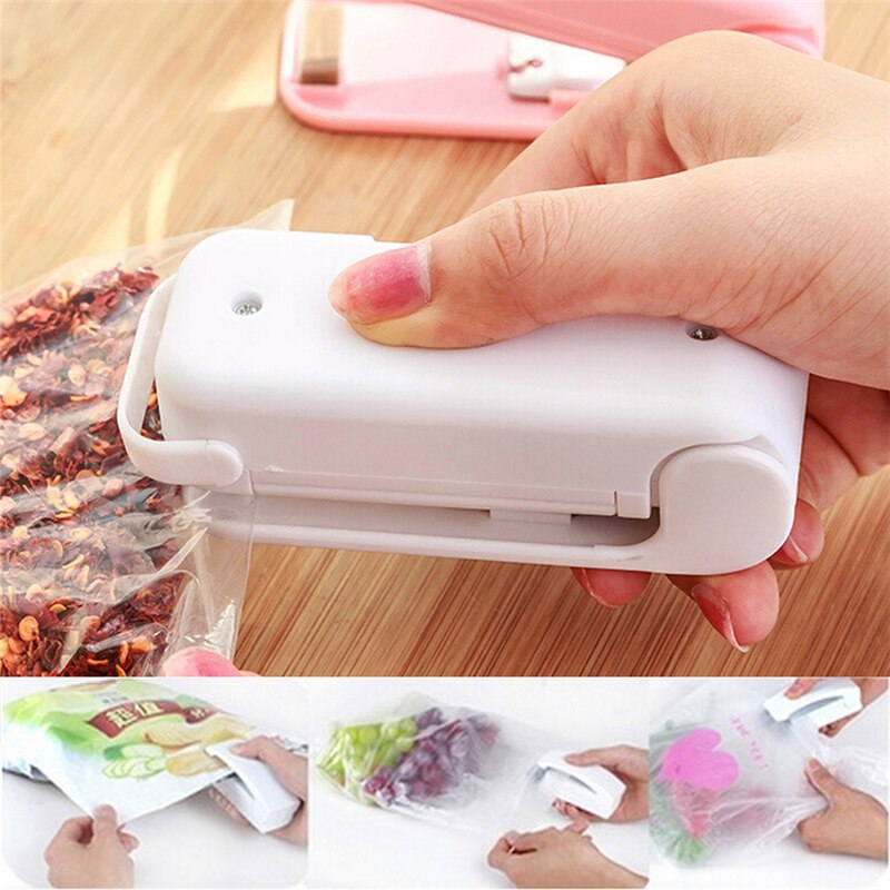 Magic sealer plasticpose capper minisealing håndtryk uden batteri maskine sealer food saver god