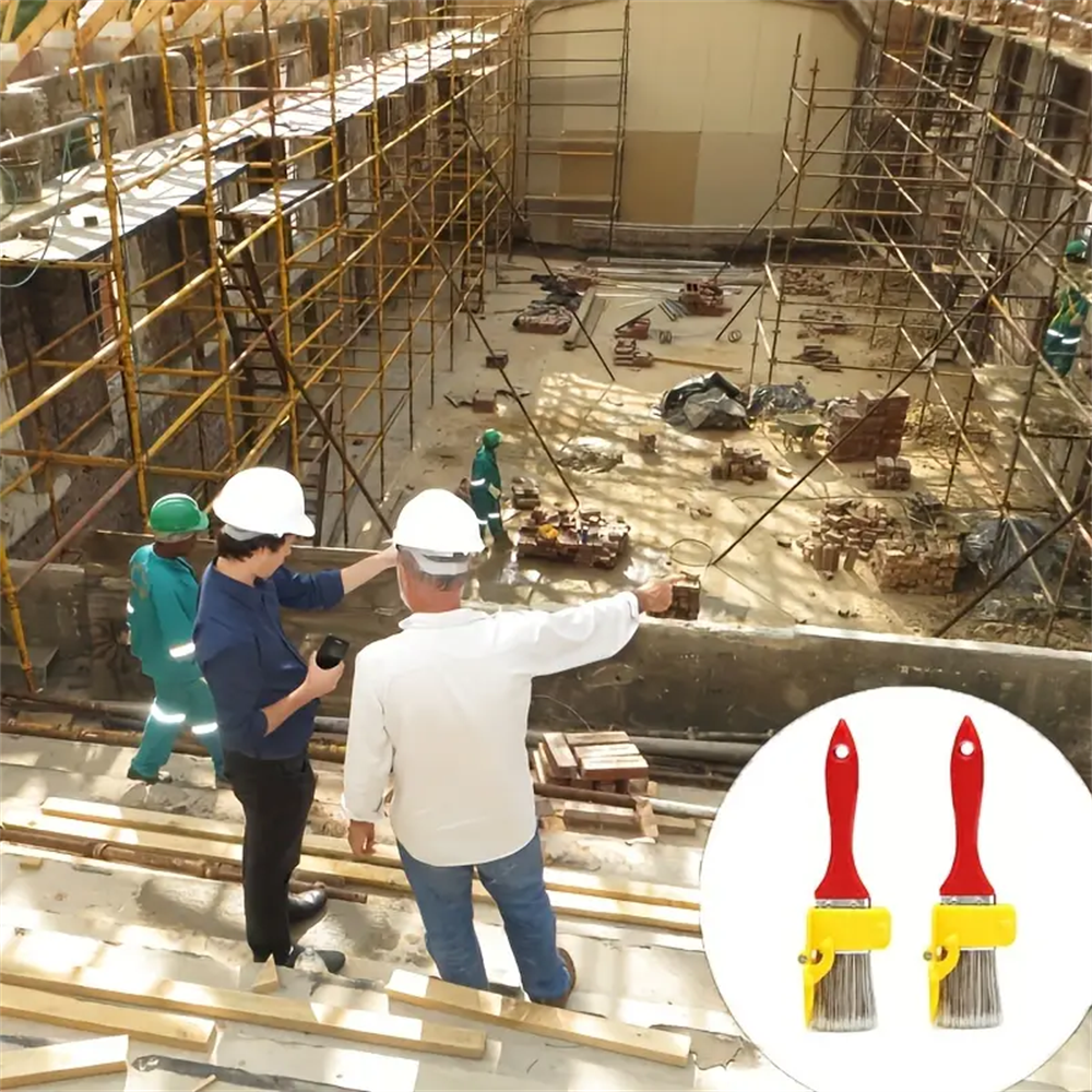 Kanten Farbtrennung Pinsel Tragbare und langlebige leichte Reinigungsbürste Malpinsel mit Holzgriff Werkzeug