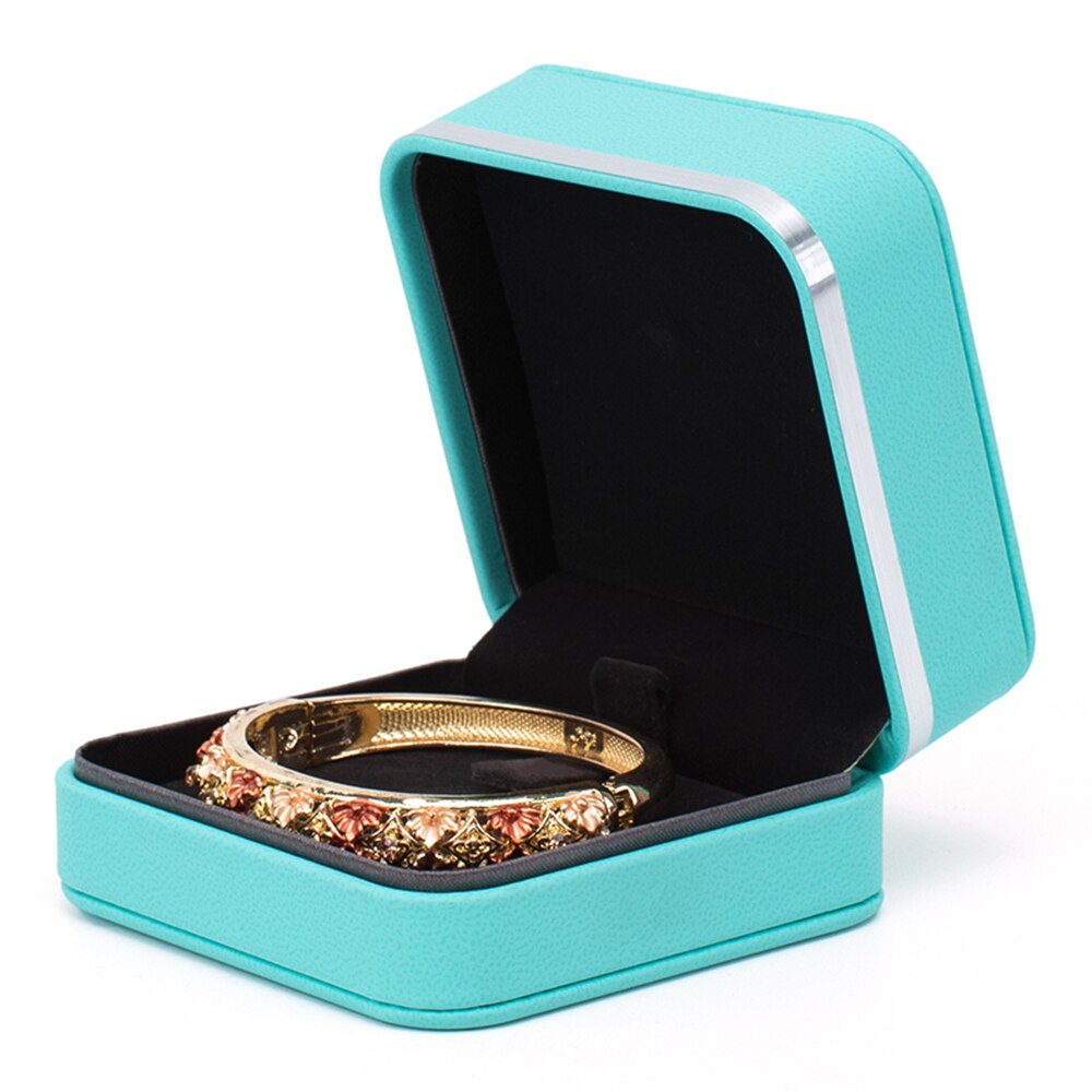 B-LIFE Ring Pendant Bearer Box Jewelry Display Case or Proposal Engagement Wedding Anniversary Romantic Birthday Valentine: q 3