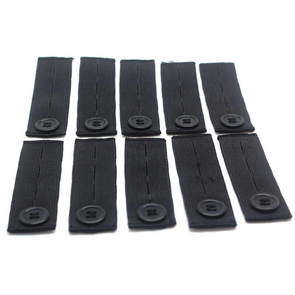 5pcs/lot Adjustable Elastic Waist Extenders Belt Waistband Expanders for Men Women Trousers Jeans Pants Button Extenders