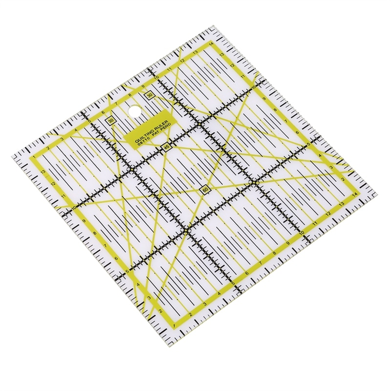 DIY Sewing Patchwork Tool Square Patchwork Ruler Sewing Ruler Clothing Cutting Anti-Skid Function Ruler Sewing Tool