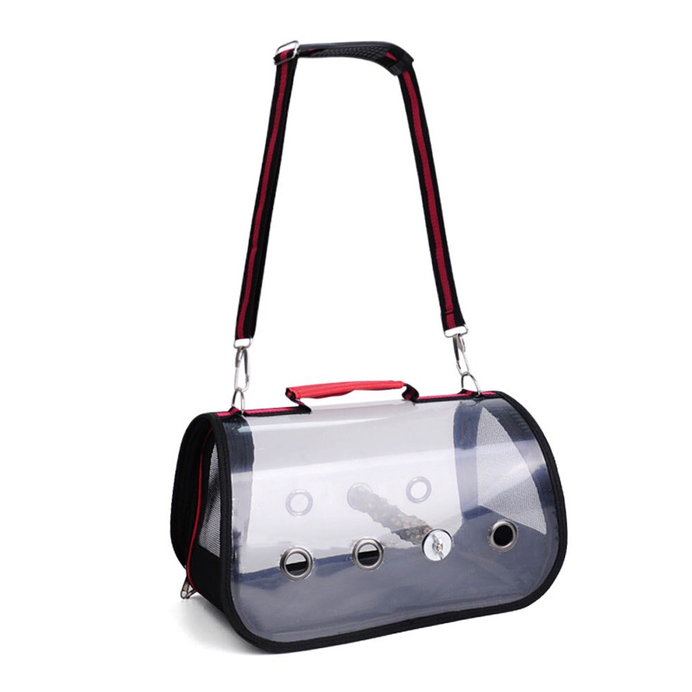 Pet Parrot Carrier Bird Travel Outdoor Bag Space Capsule Transparent Backpack Breathable Bird 360° Sightseeing Transport Cage