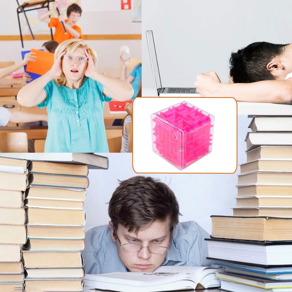 Puzzle Spiele 3D Würfel Labyrinth Spielzeug Spiele Fall Box Balance Herausforderung Puzzle Magische Würfel Stahl Ball Maze Pädagogisches Spielzeug Für kinder