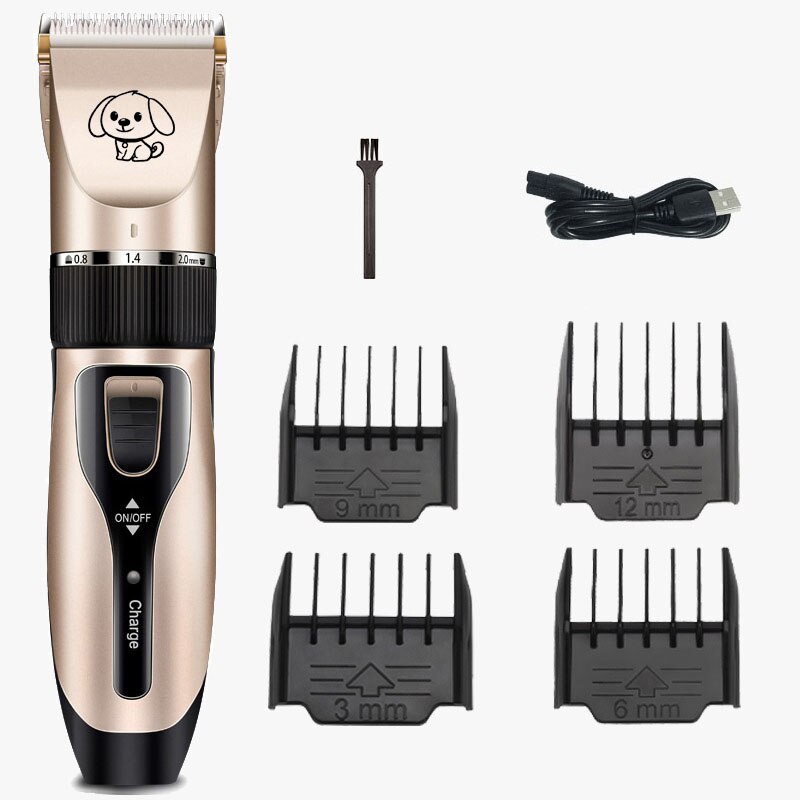 Hund hårklippare för hundar kattklippare uppladdningsbar rakapparat för djur hårklippningsmaskin hårklippning trimsats: Standard 01