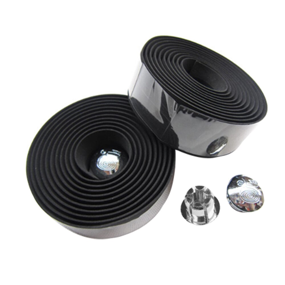 8 Kleuren Mountain Racefiets Fietsstuur Tape Camouflage Fietsen Handle Belt Kurk-Trillingen Wrap Bike Body Decoratie: Black